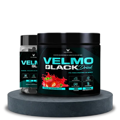 Combo Velmo Black - 1 Morango + 1 Cápsula