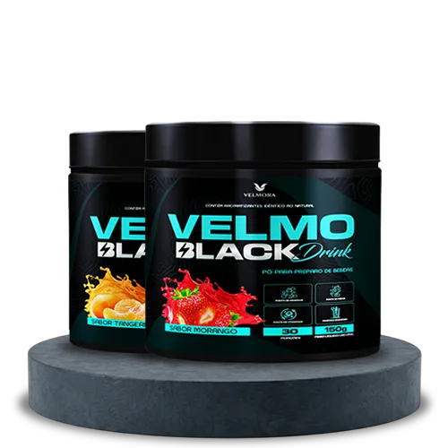 Combo Velmo Black - 1 Morango + 1 Tangerina