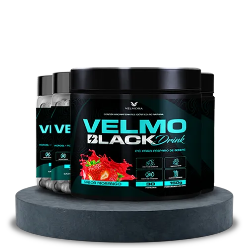 Combo Velmo Black - 2 Morango + 2 Cápsula