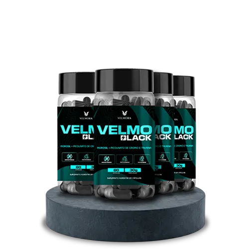 Velmo Black Cápsula - Tratamento para 3 meses