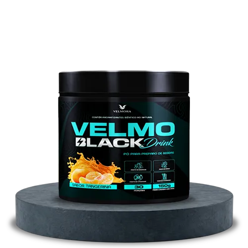 Velmo Black Drink Tangerina - Tratamento para 1 mês