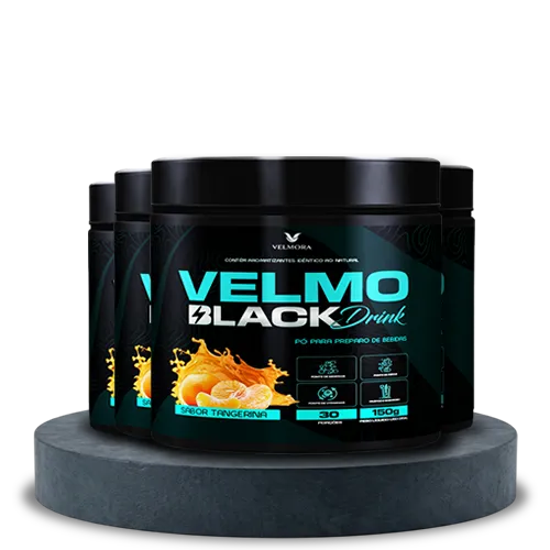 Velmo Black Drink Tangerina - Tratamento para 3 meses