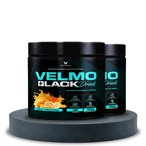 Velmo Black Drink Tangerina - Tratamento para 2 meses